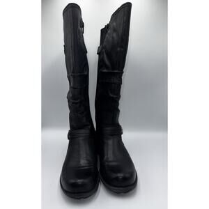 Earth Origins Tall Boots‎ Women’s 9.5 Penelope Black Leather Americana NEW